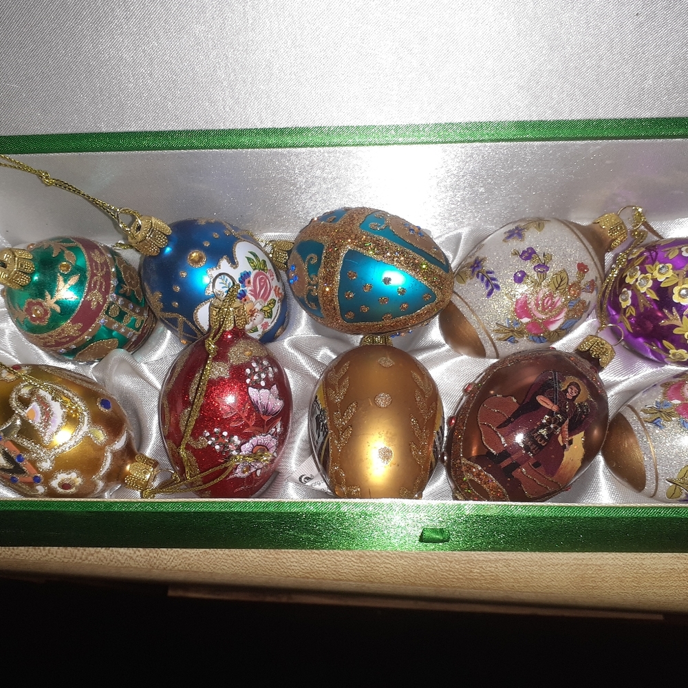 Hand painted Christmas ornaments